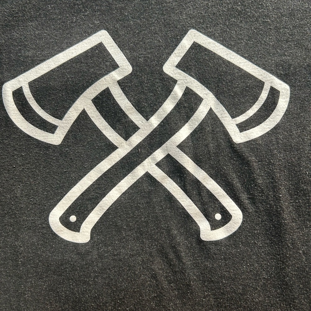 Flying Axes Next Level Apparel Dark Gray T-Shirt Size M